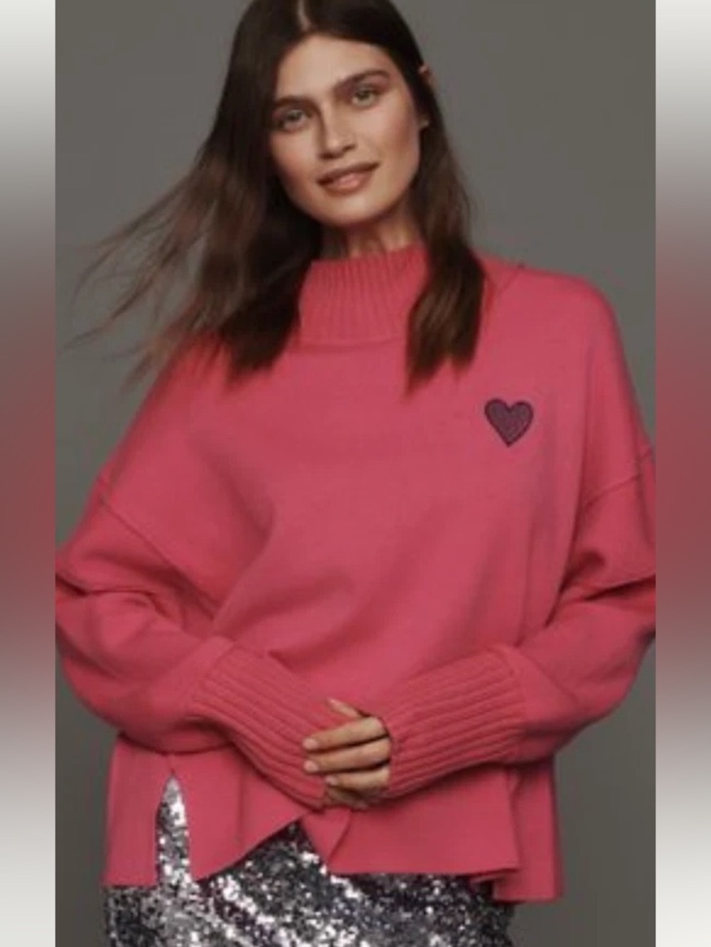 Anthropologie Maeve The Logan embroidered heart turtleneck sweater Sz Xs
Sep A-2